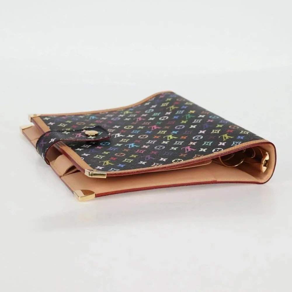 LOUIS VUITTON Multicolor Agenda GM Day Planner Cover Black R20893 Auth 135956V